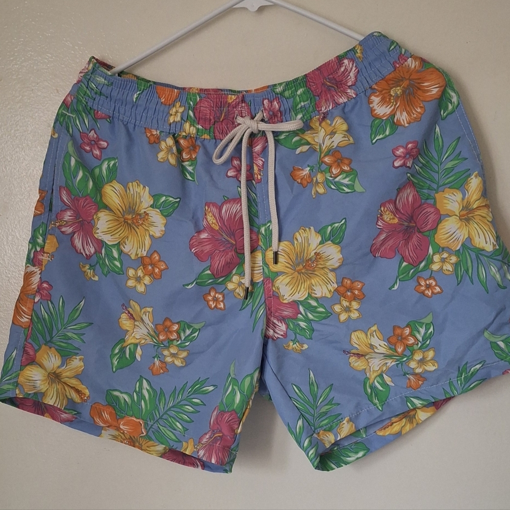 Polo by Ralph Lauren Floral Blue Women's Shorts